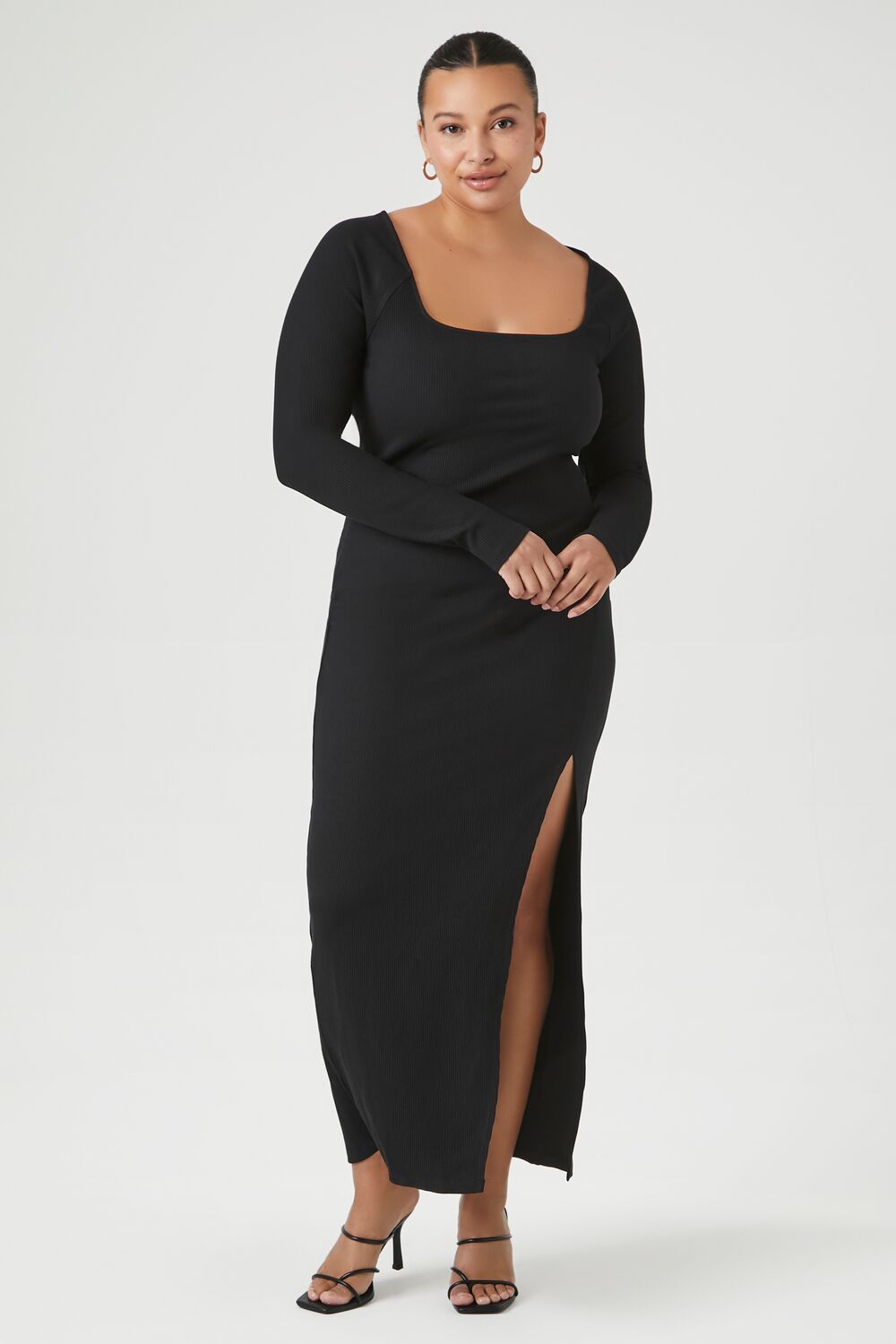 Plus Size Ribbed Bodycon Maxi Dress Plus Size Ribbed Bodycon Maxi Dress
