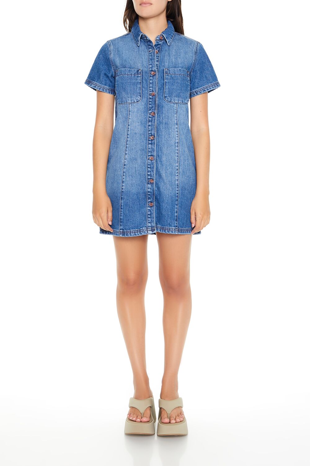 Denim Mini Dress Denim Mini Dress