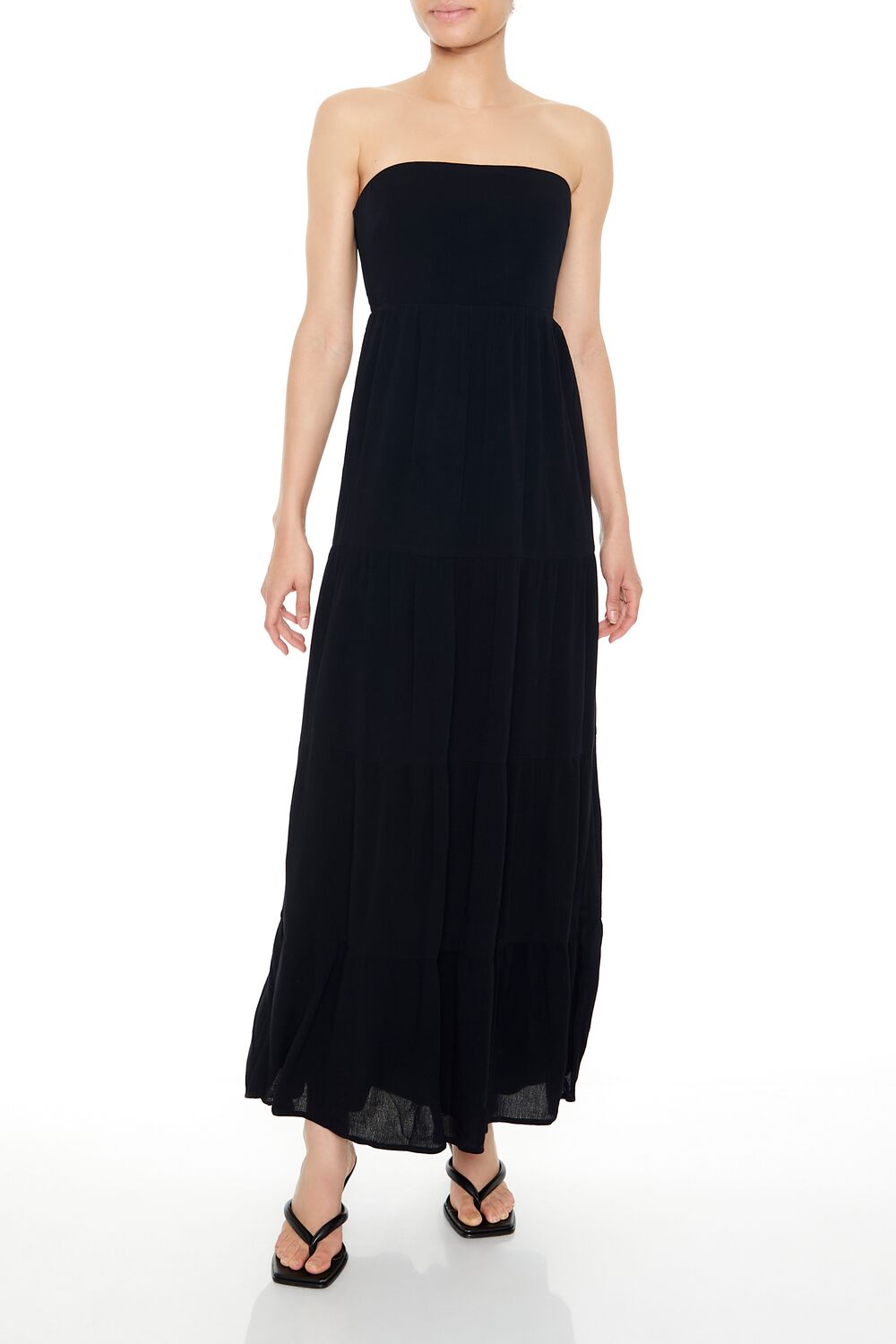 blue dress for baby girl Strapless Tie-Back Maxi Dress