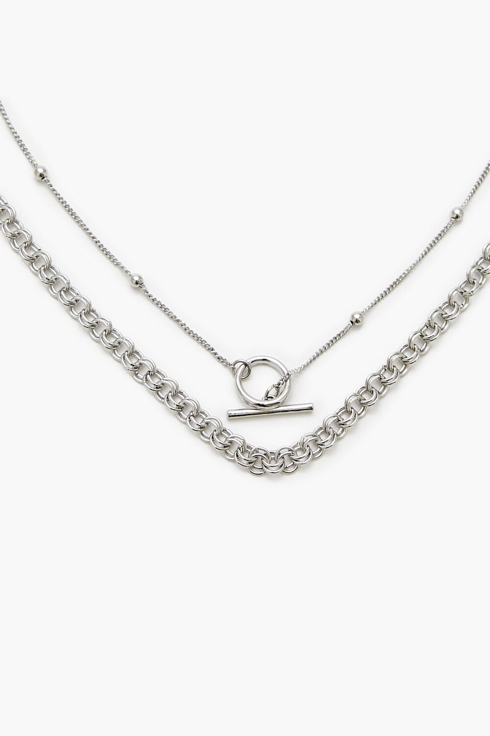 Curb Ball Chain Necklace Set
