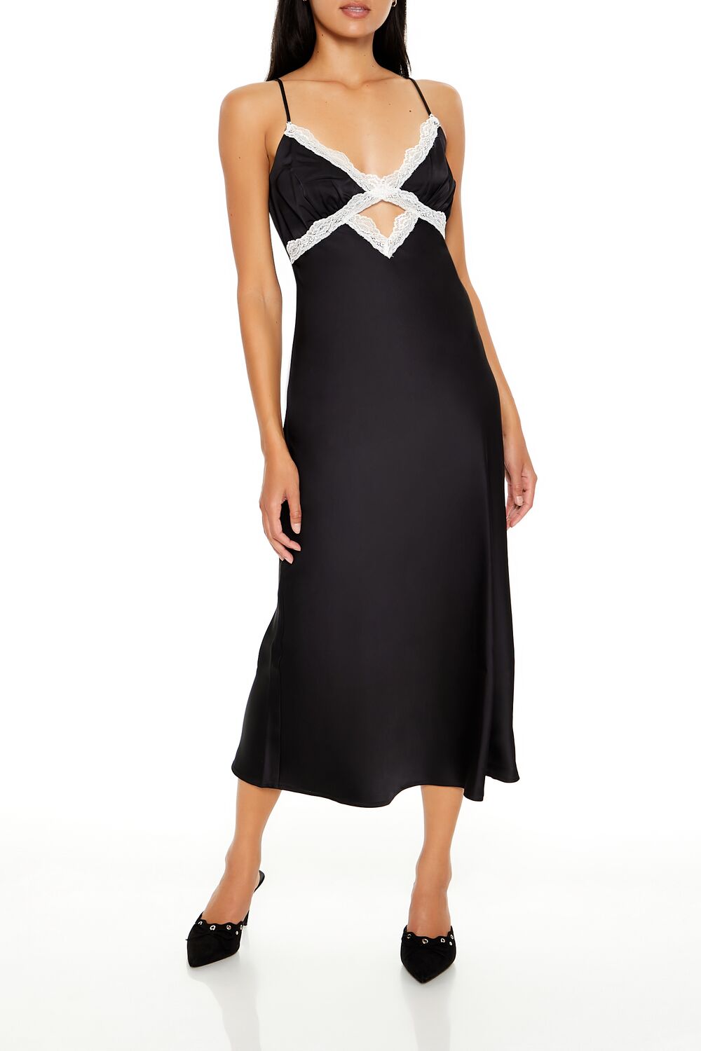 Lace-Trim Maxi Slip Dress Lace-Trim Maxi Slip Dress