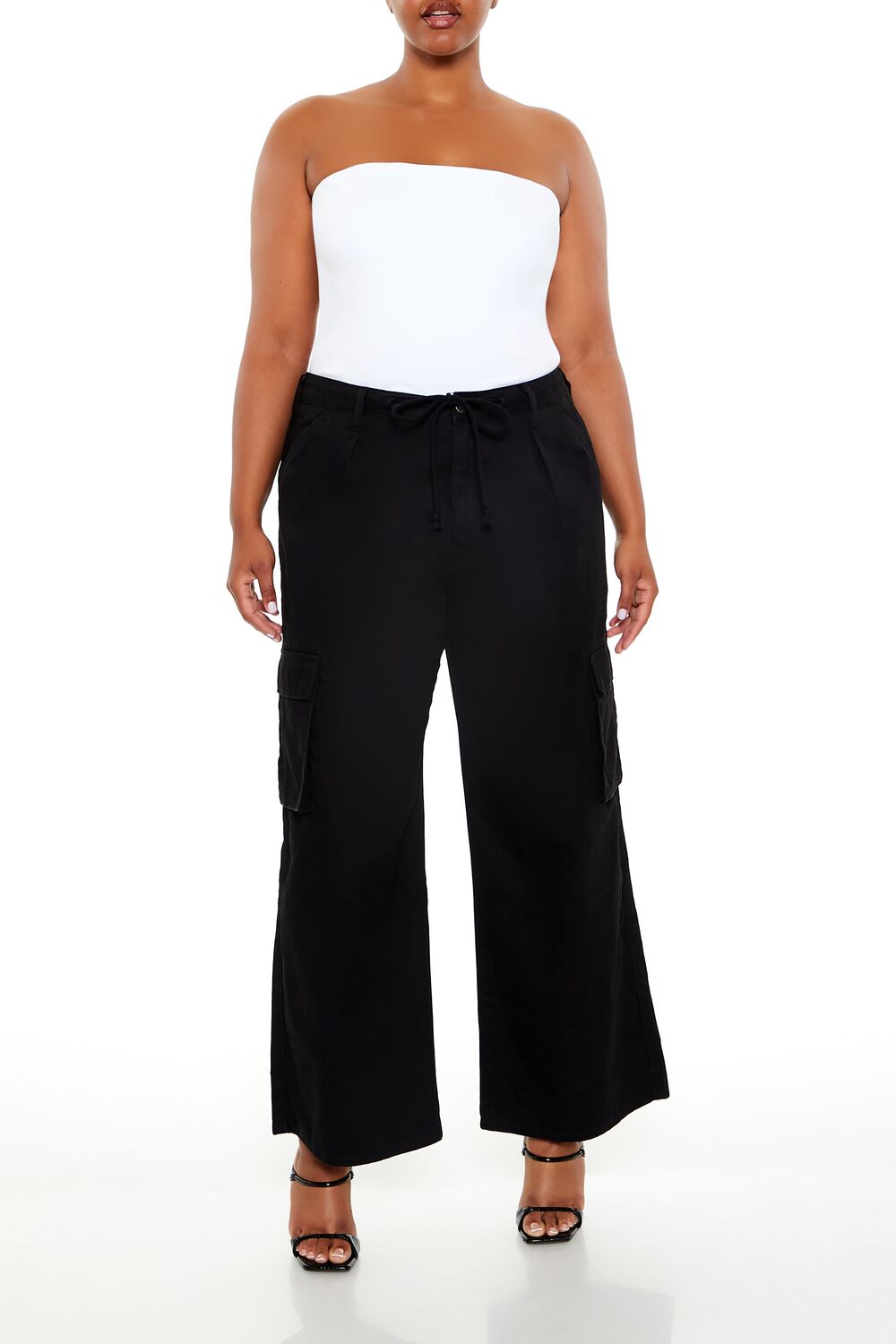 black dress pants forever 21 Velvet Rhinestone Straight Pants