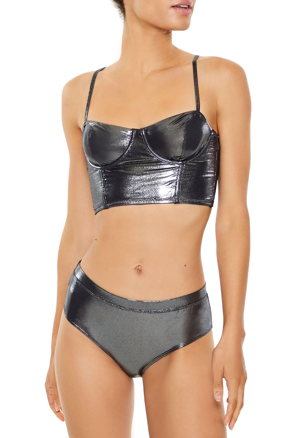 Metallic Lingerie Bustier - Main Image
