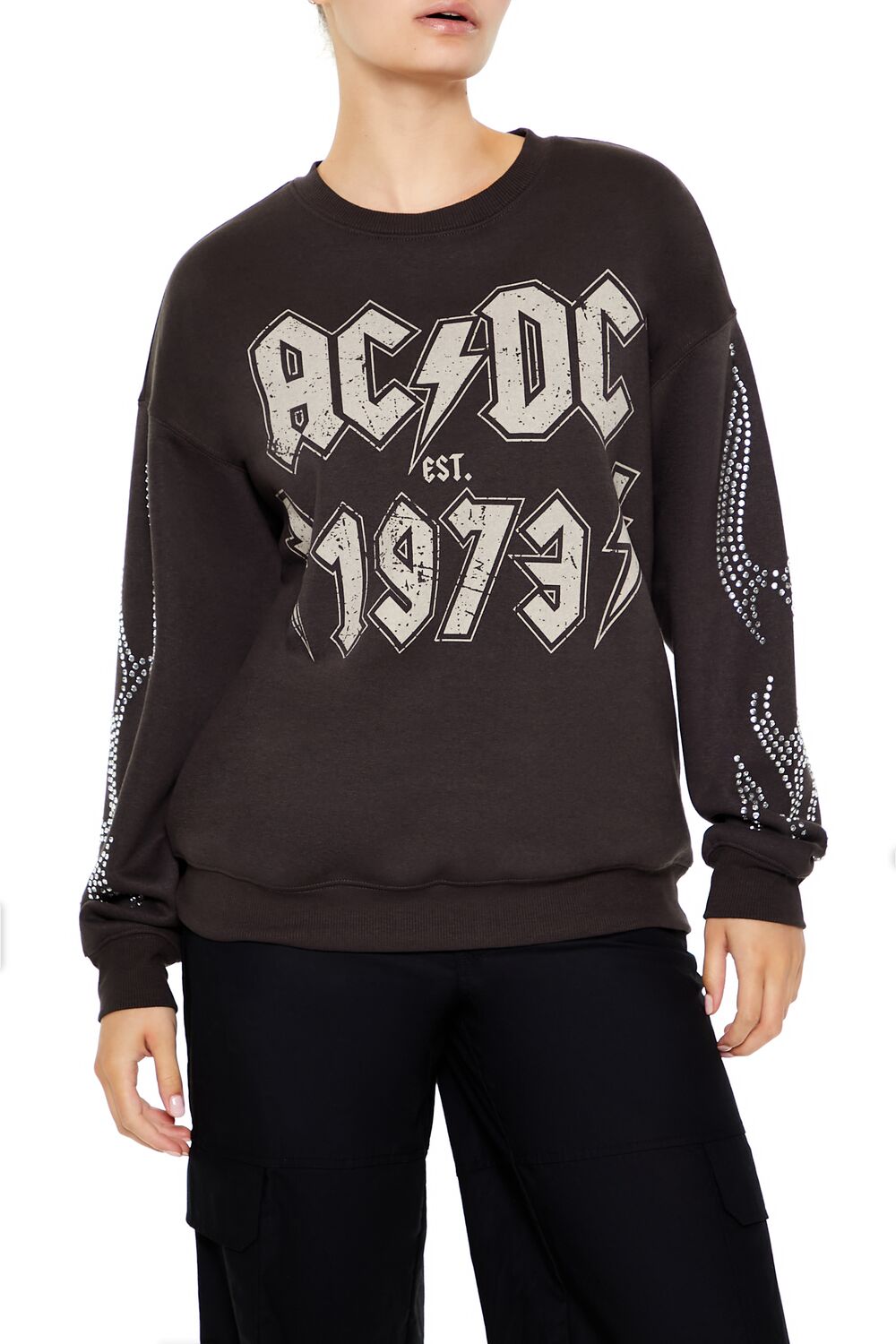 AC/DC t-shirt, Logo With Rhinestone Girly, ladies