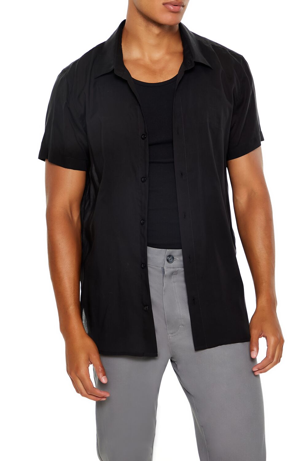 Dolphin-Hem Short-Sleeve Shirt Dolphin-Hem Short-Sleeve Shirt