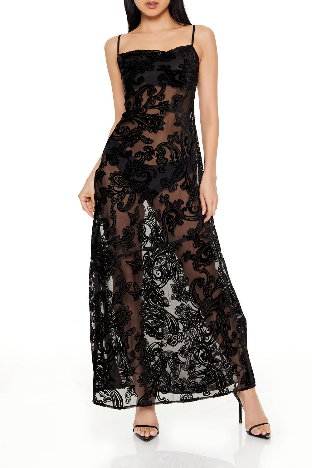 chinese dress ladies Garden at Dusk Black Multi Floral Paisley Print Cotton Zip Up Maxi Dress