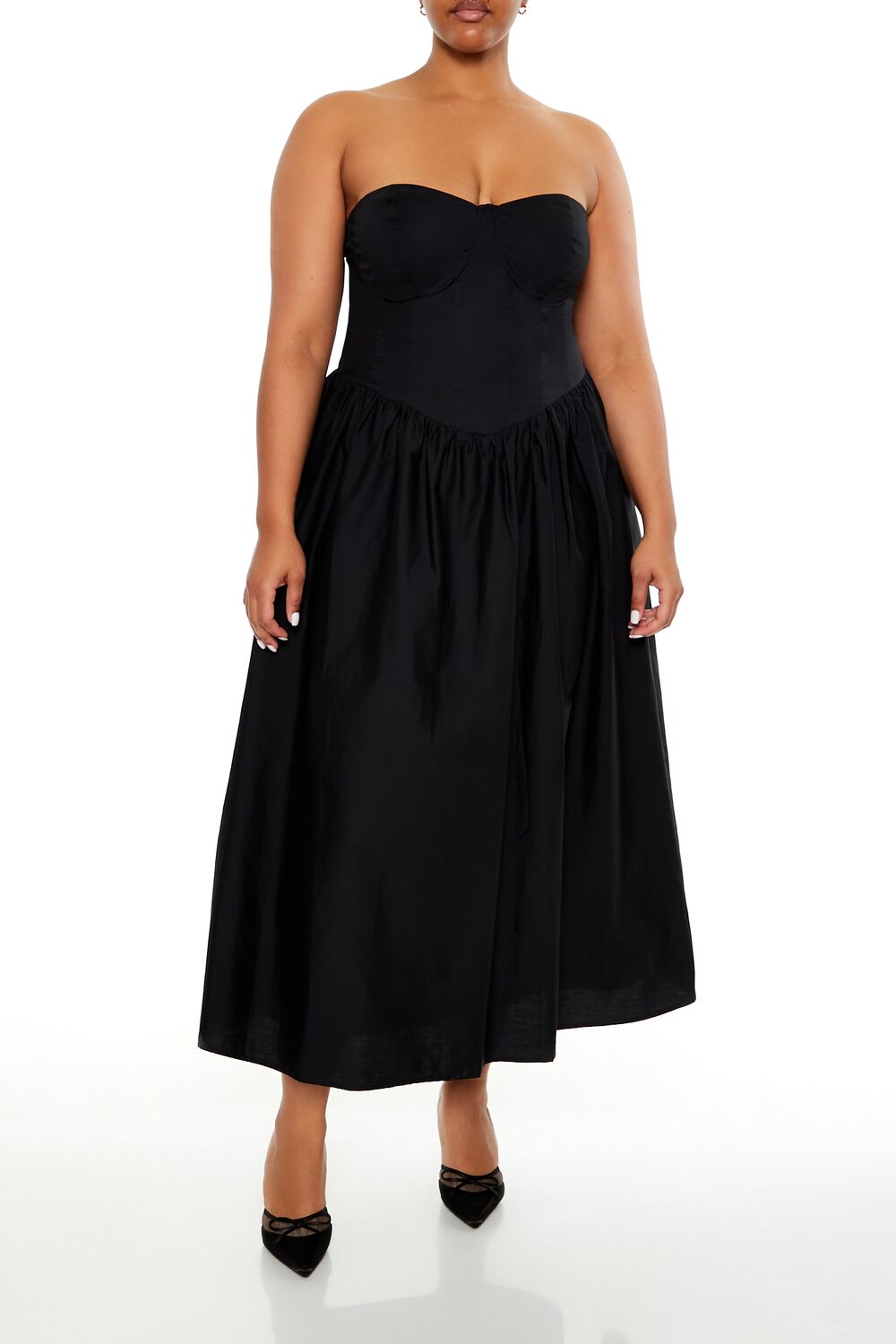 white christmas dresses Plus-Size Long Corset Prom Dress with A-Line Skirt Emerald / 22 main image 1