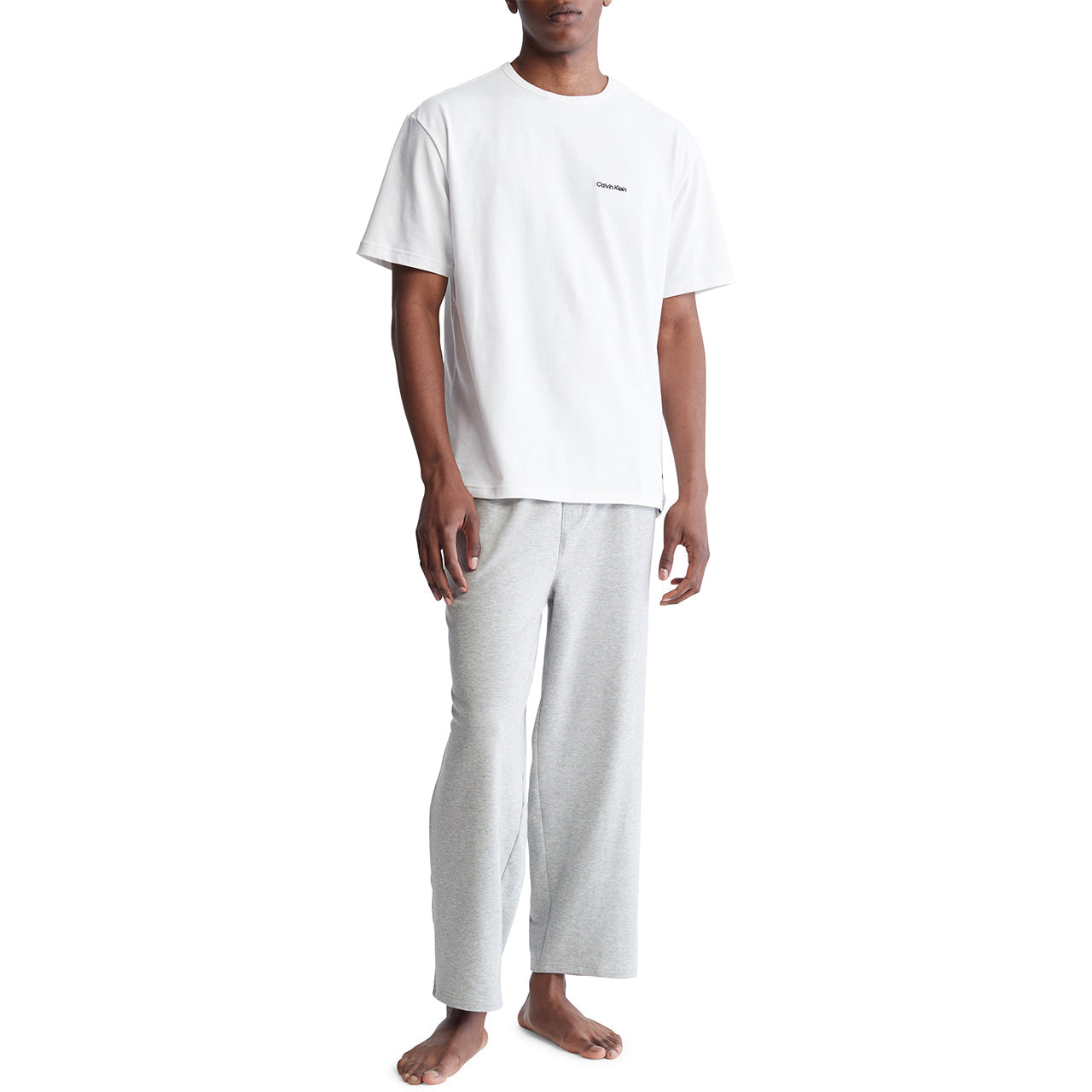 Modern Cotton Short Sleeve Crew Neck Tee White