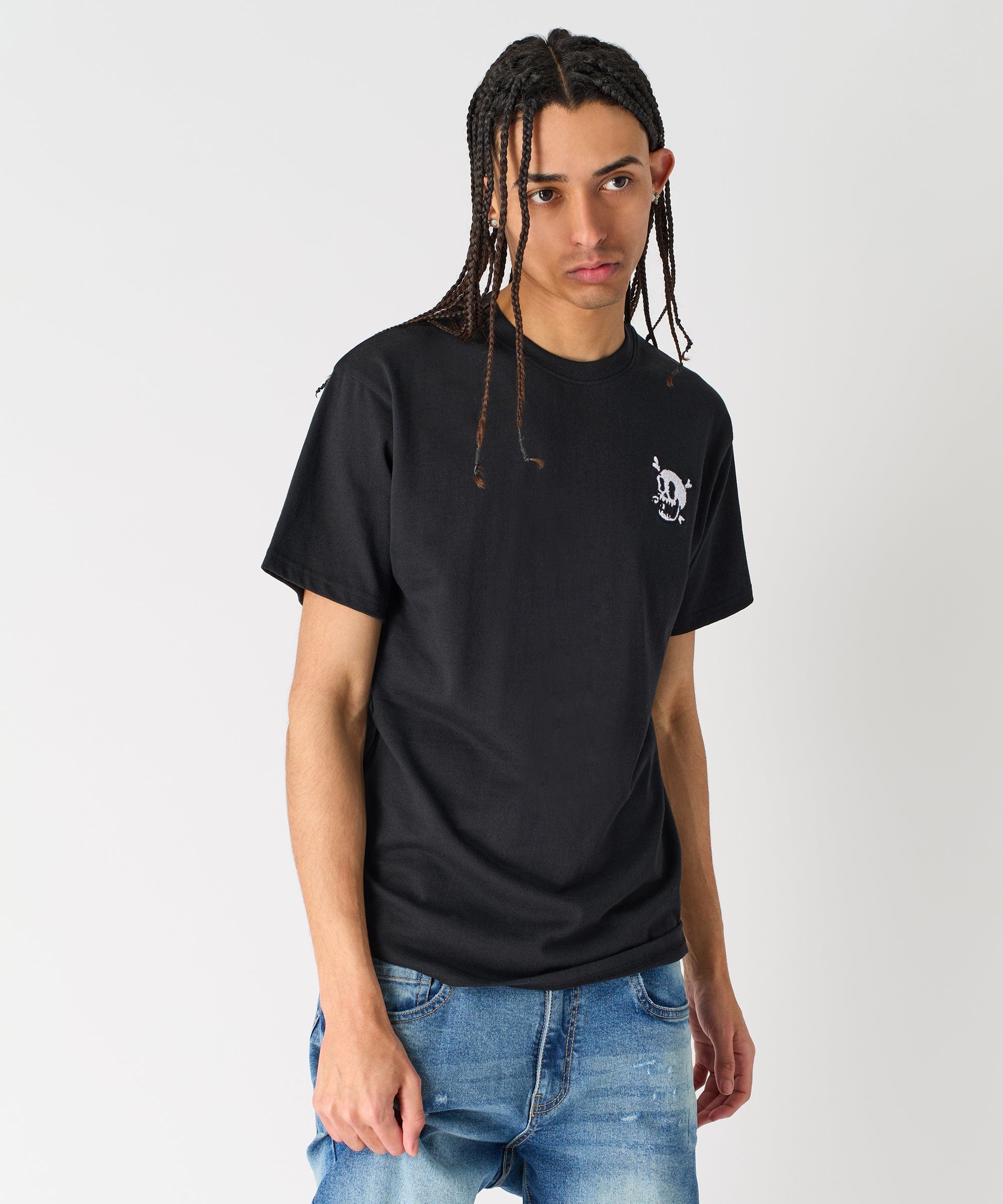 Crossbones Short Sleeve Tee - Black