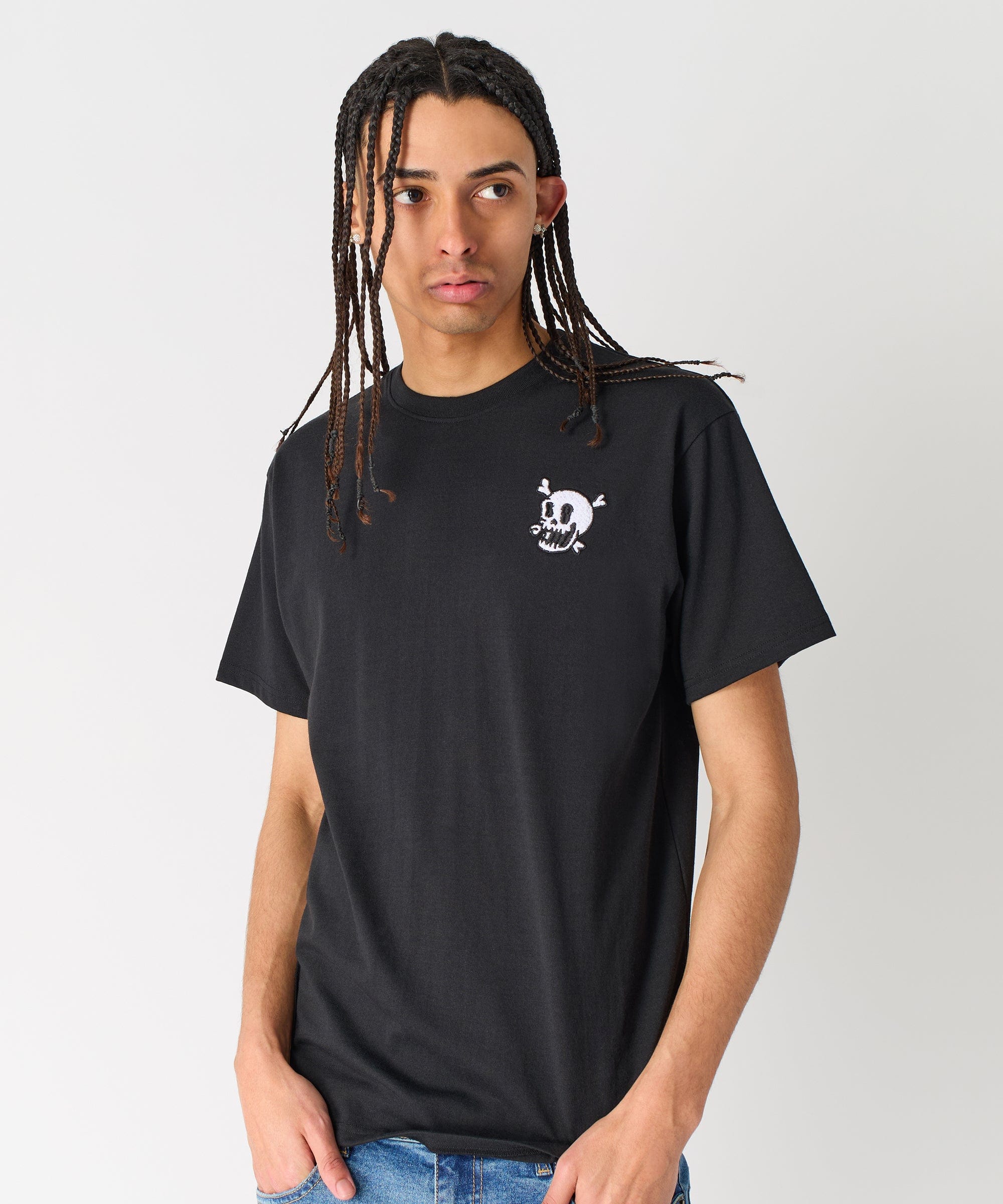 Crossbones Short Sleeve Tee - Black