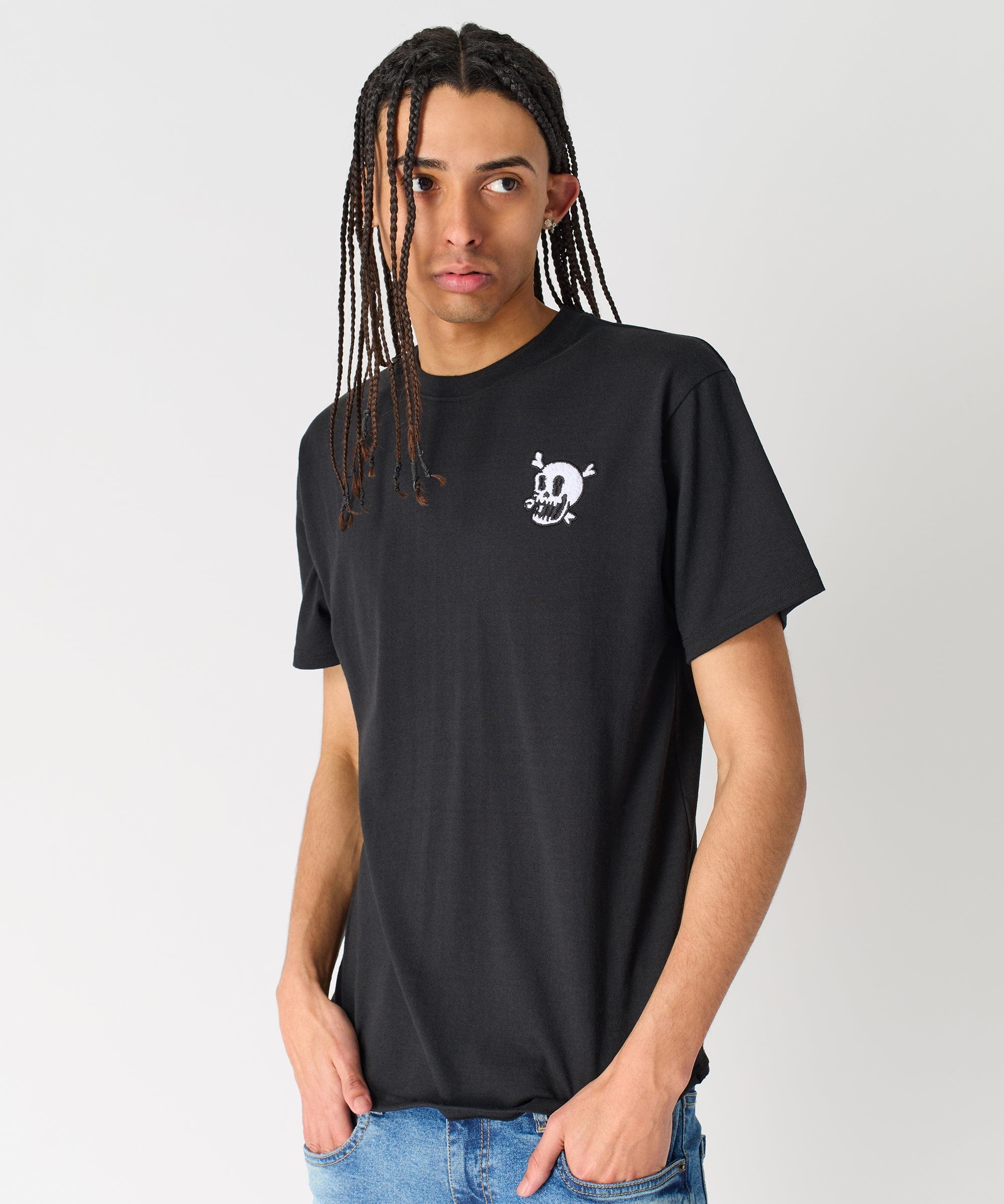 Crossbones Short Sleeve Tee - Black