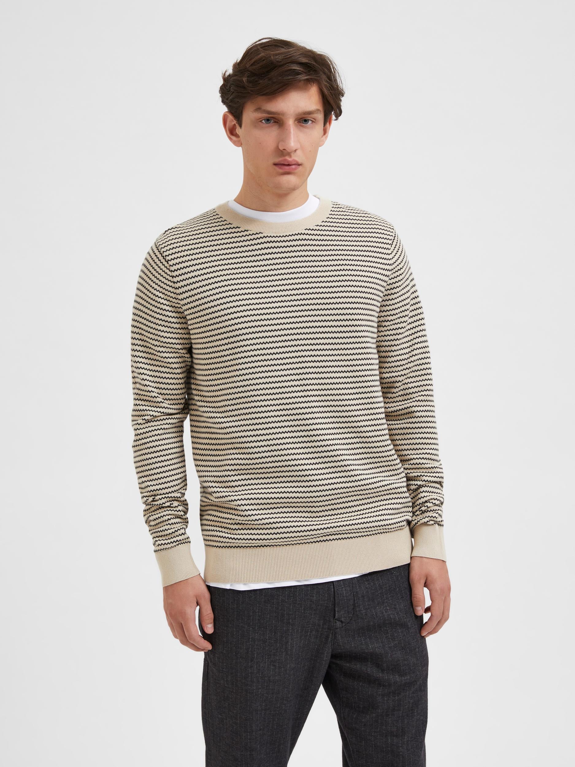 Robin Knit Stripe Crew Neck