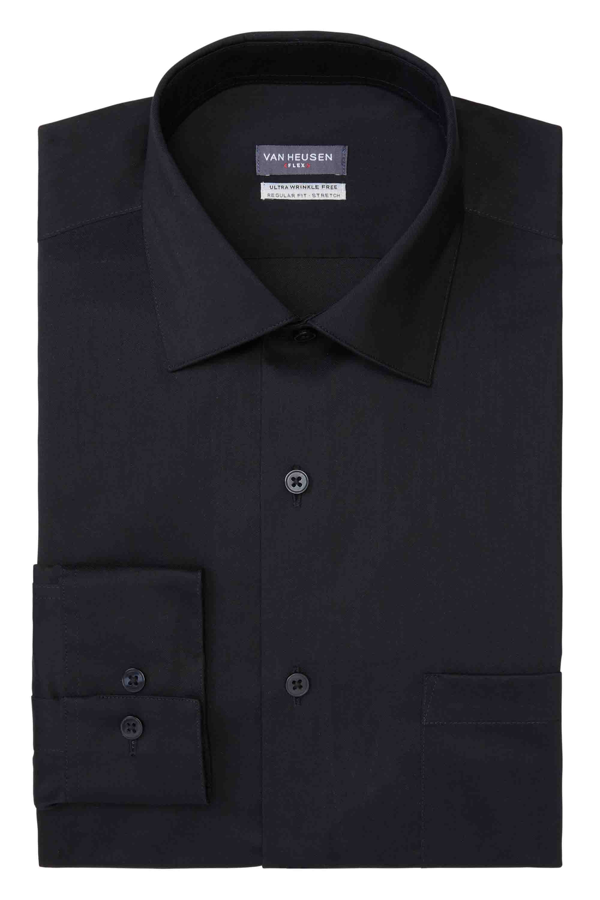 Van Heusen Regular Fit Ultra Wrinkle Free Stretch FLEX Solid