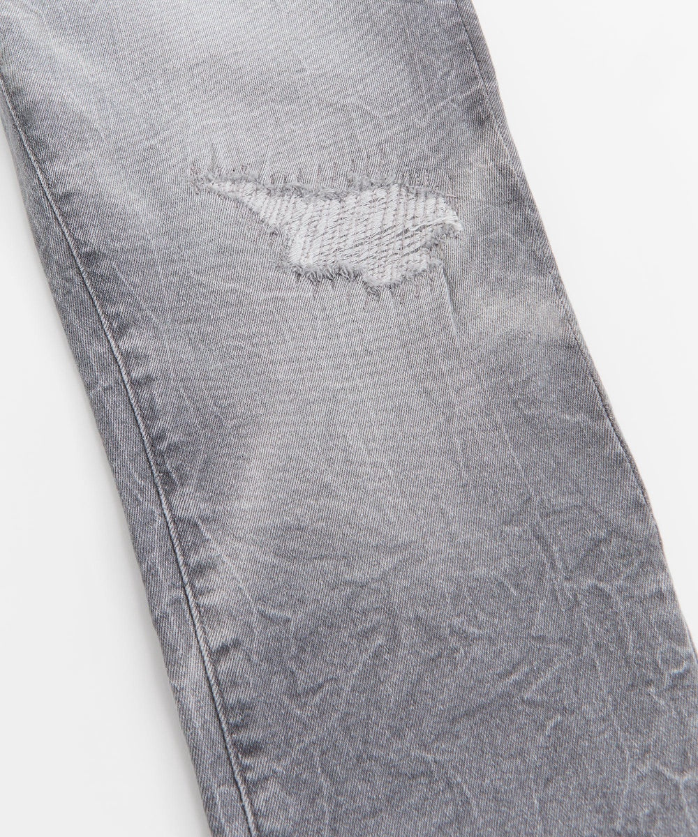 Men's Skinny Distressed Denim Pants - Grey