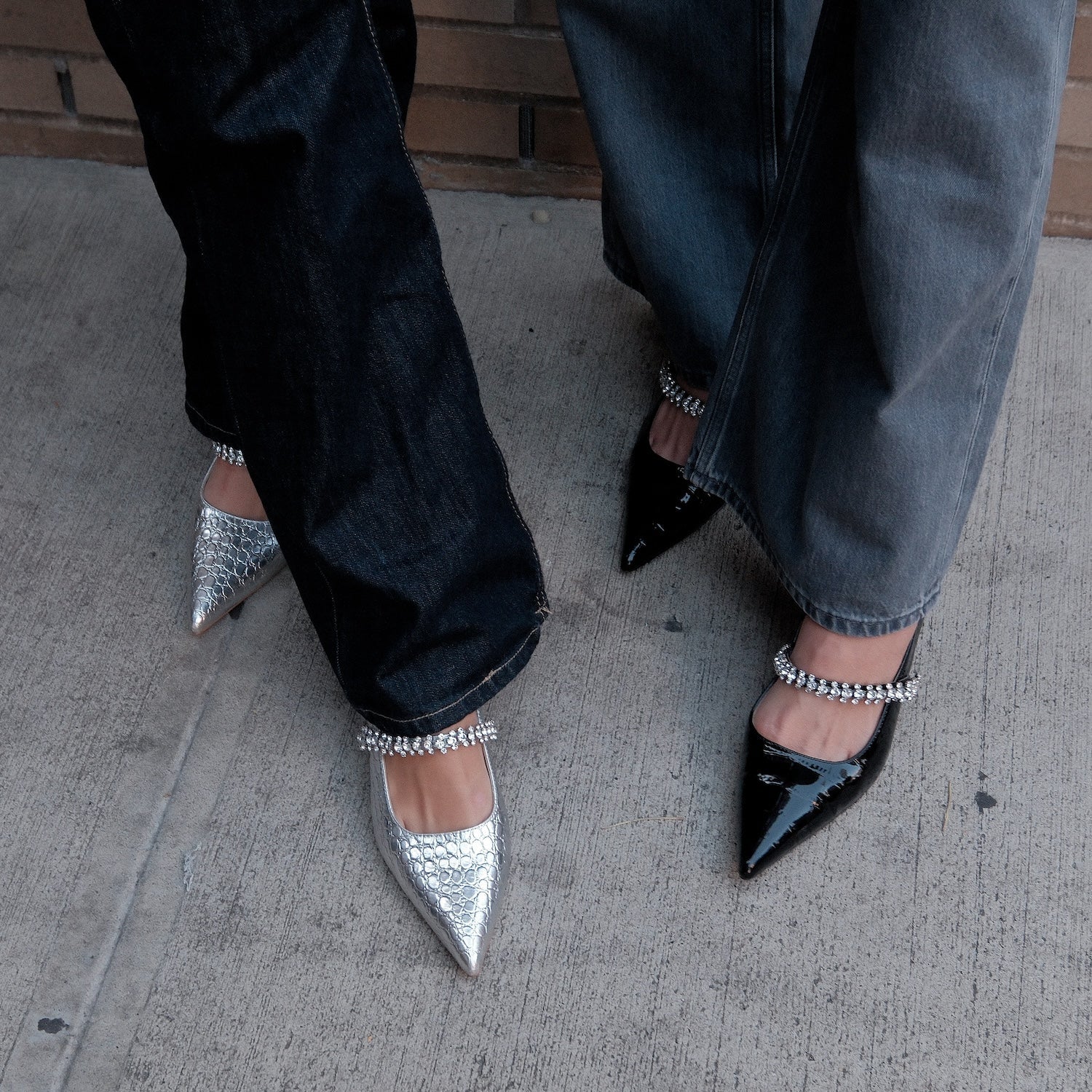 Antonella Embossed Leather Pump