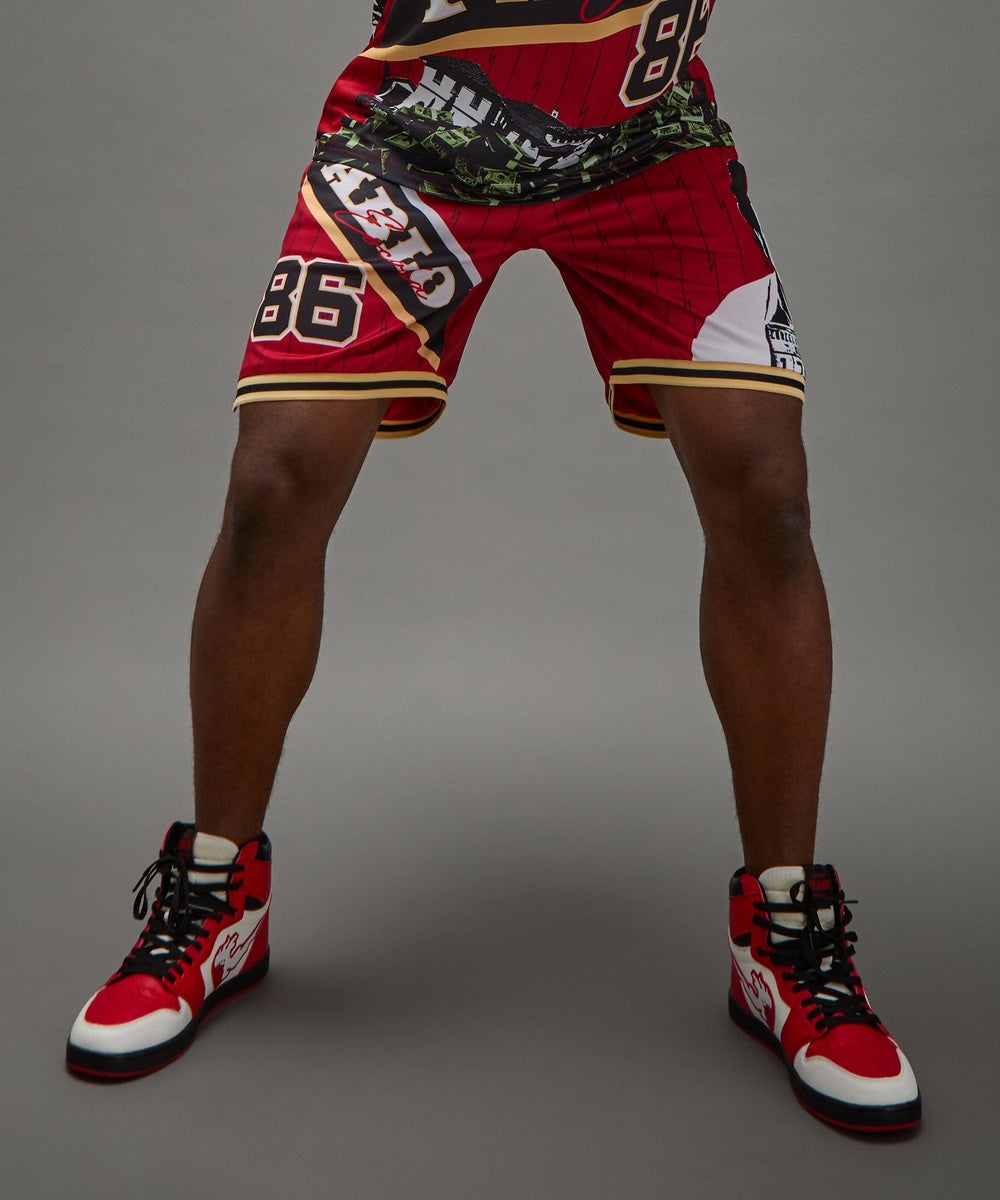 Pablo Basketball Shorts - Red