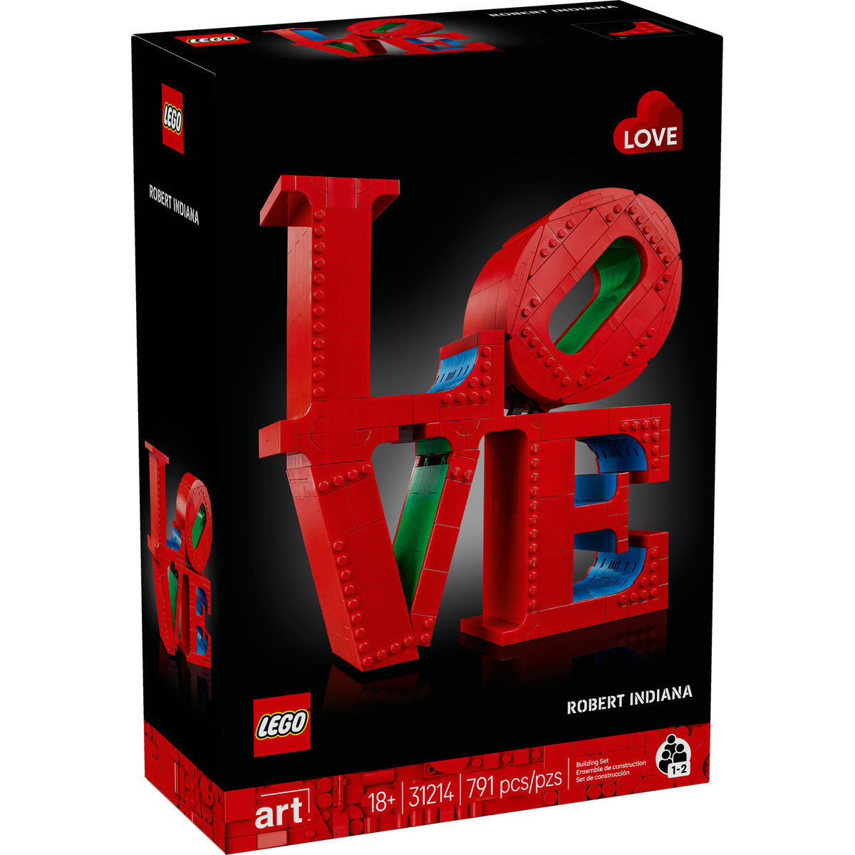 LEGO® Art LOVE, Gift for Couples and Home Decor Idea 31214