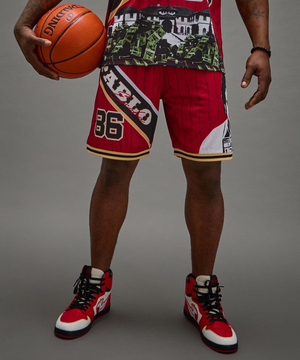 Pablo Basketball Shorts - Red