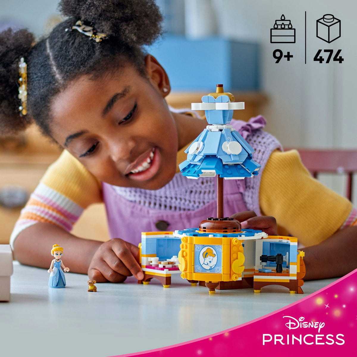 LEGO® ǀ Disney Princess Cinderella’s Dress Building Kit With Character 43266