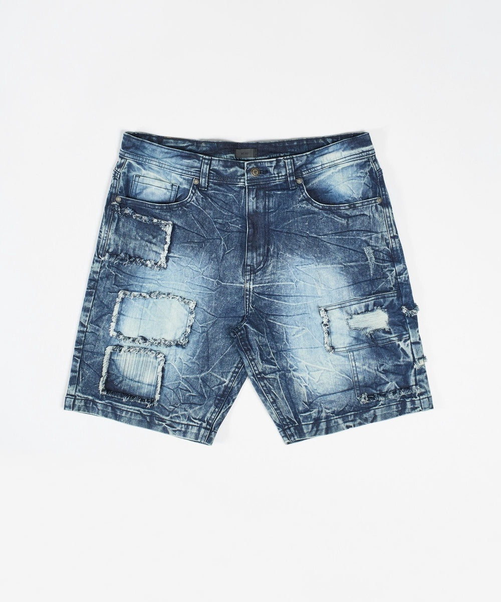 Wooster Destroyed Denim Shorts Light Blue1