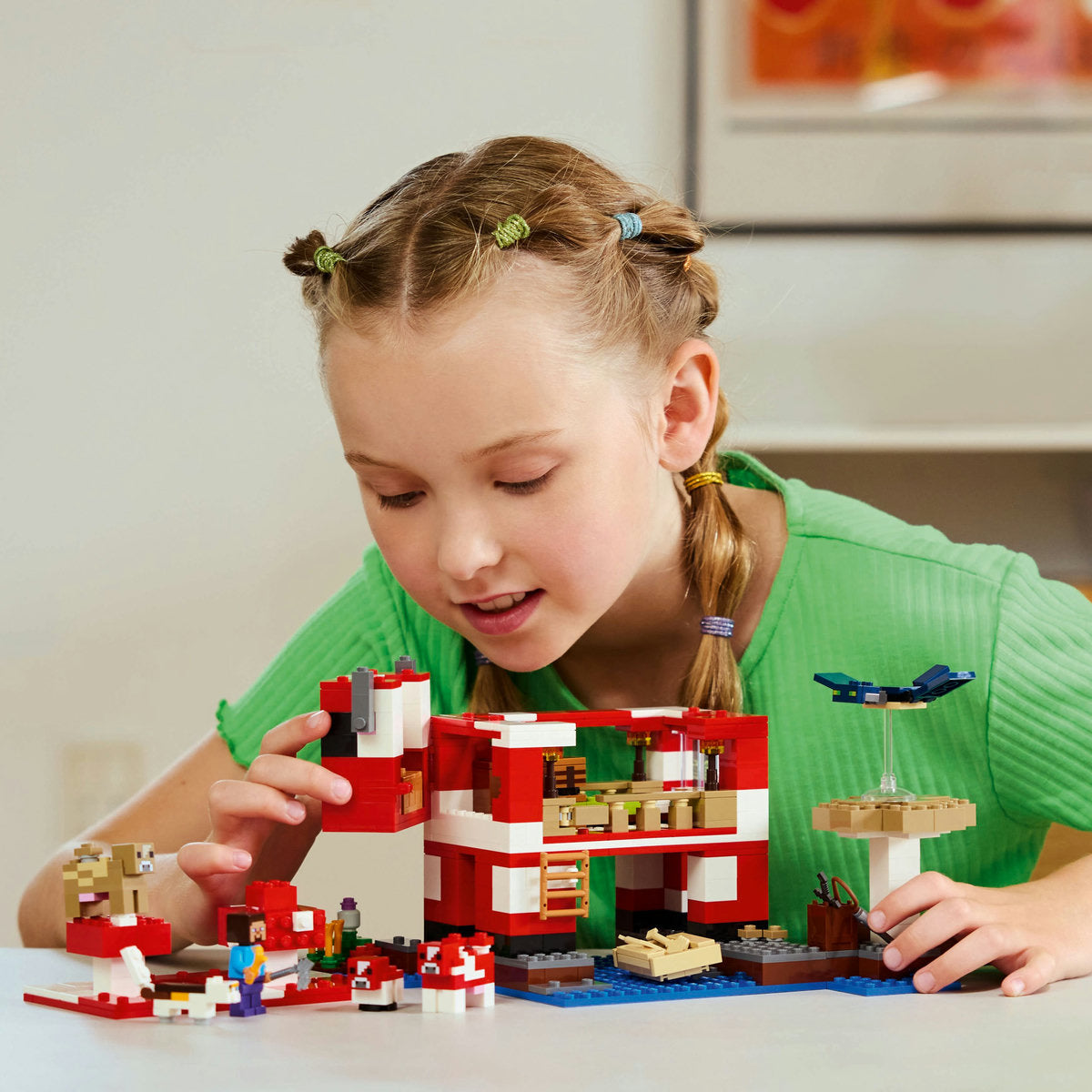 LEGO® Minecraft® the Mooshroom House Island Gamer Kit Toy for Kids 21270