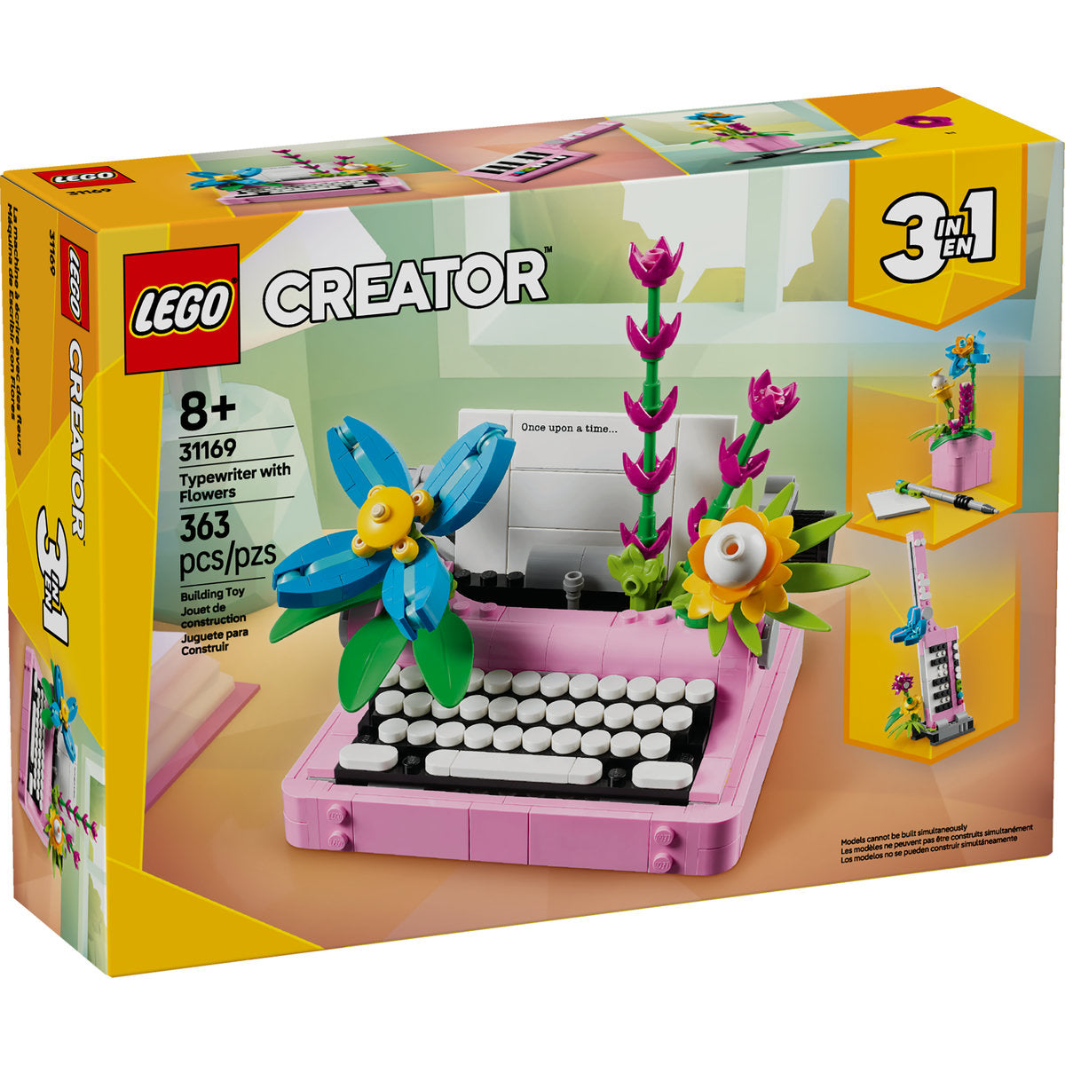 LEGO® Creator 3in1 Typewriter With Flowers Toy Playset 31169
