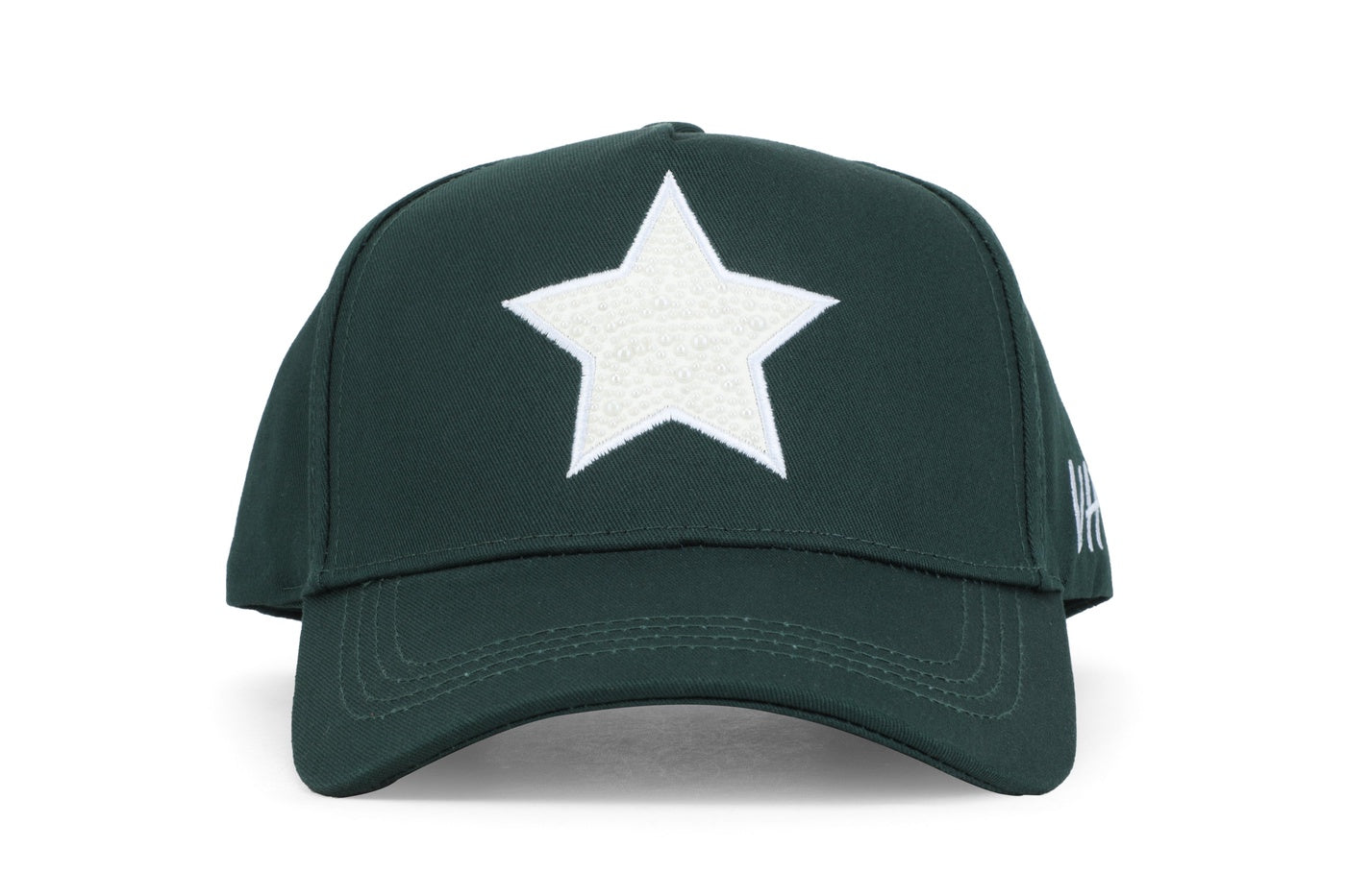 Vintage Havana Trucker Hat for Women – Forest Green Adjustable Cap – Pearl Star
