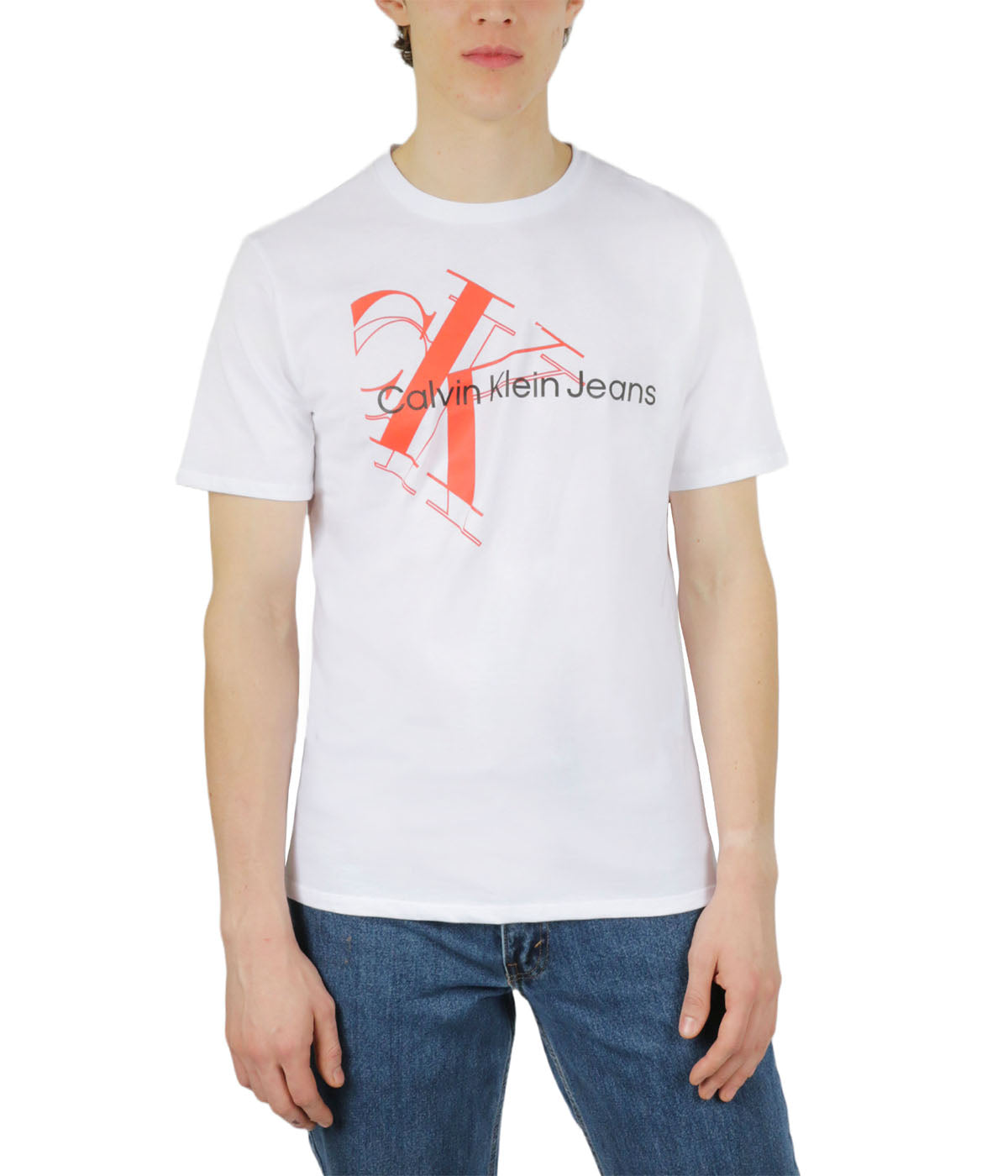 Short Sleeves Tilt Monogram Jean Tee