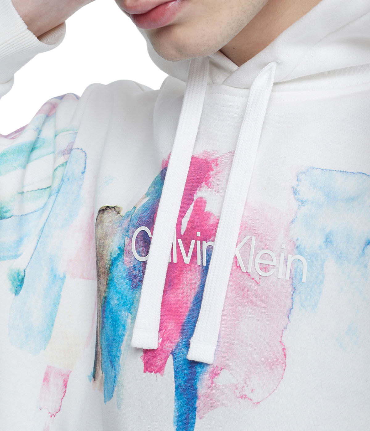 Long Sleeves Painted Logo Po Hood