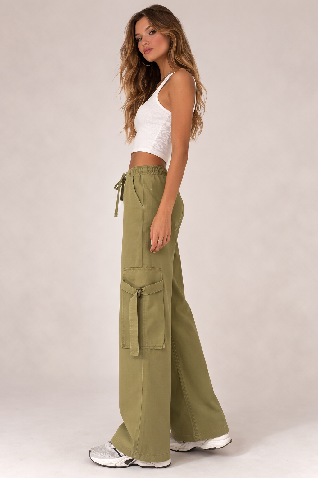 Twill High-Rise Utility Pants Twill High-Rise Utility Pants