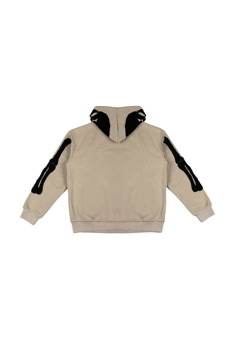 Skeleton Graphic Zip-Up Hoodie