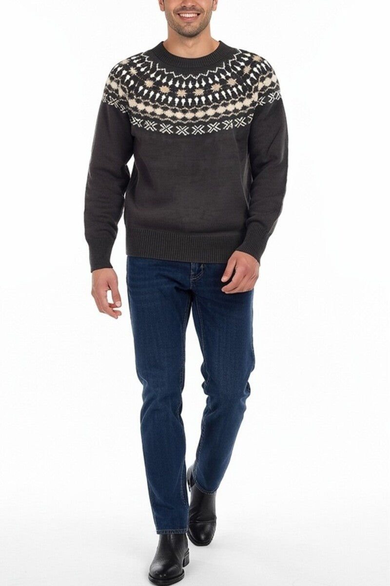 Fair Isle Yoke Sweater