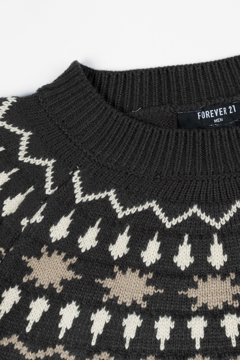 Fair Isle Yoke Sweater