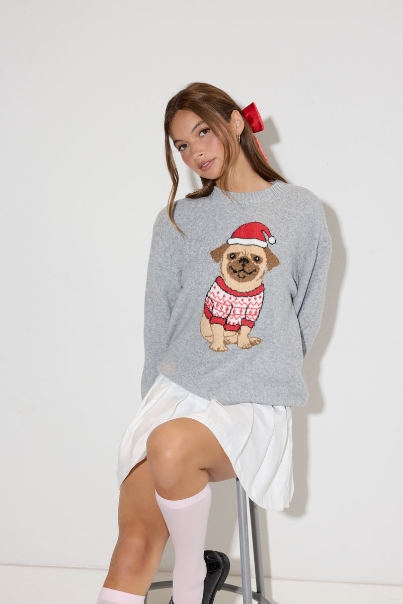 Holiday Dog Jacquard Sweater