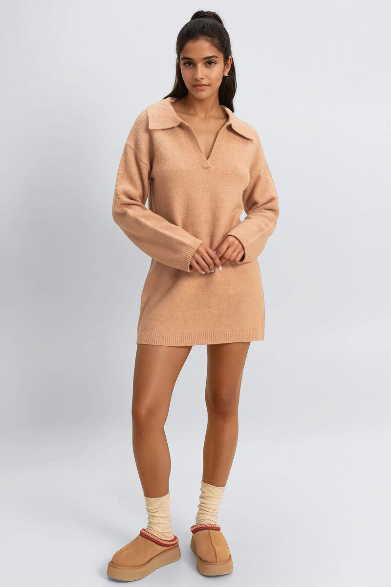 Collared Sweater Dress