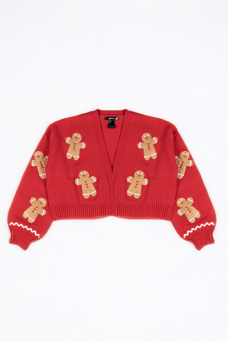Gingerbread Cropped Cardigan Cardigan