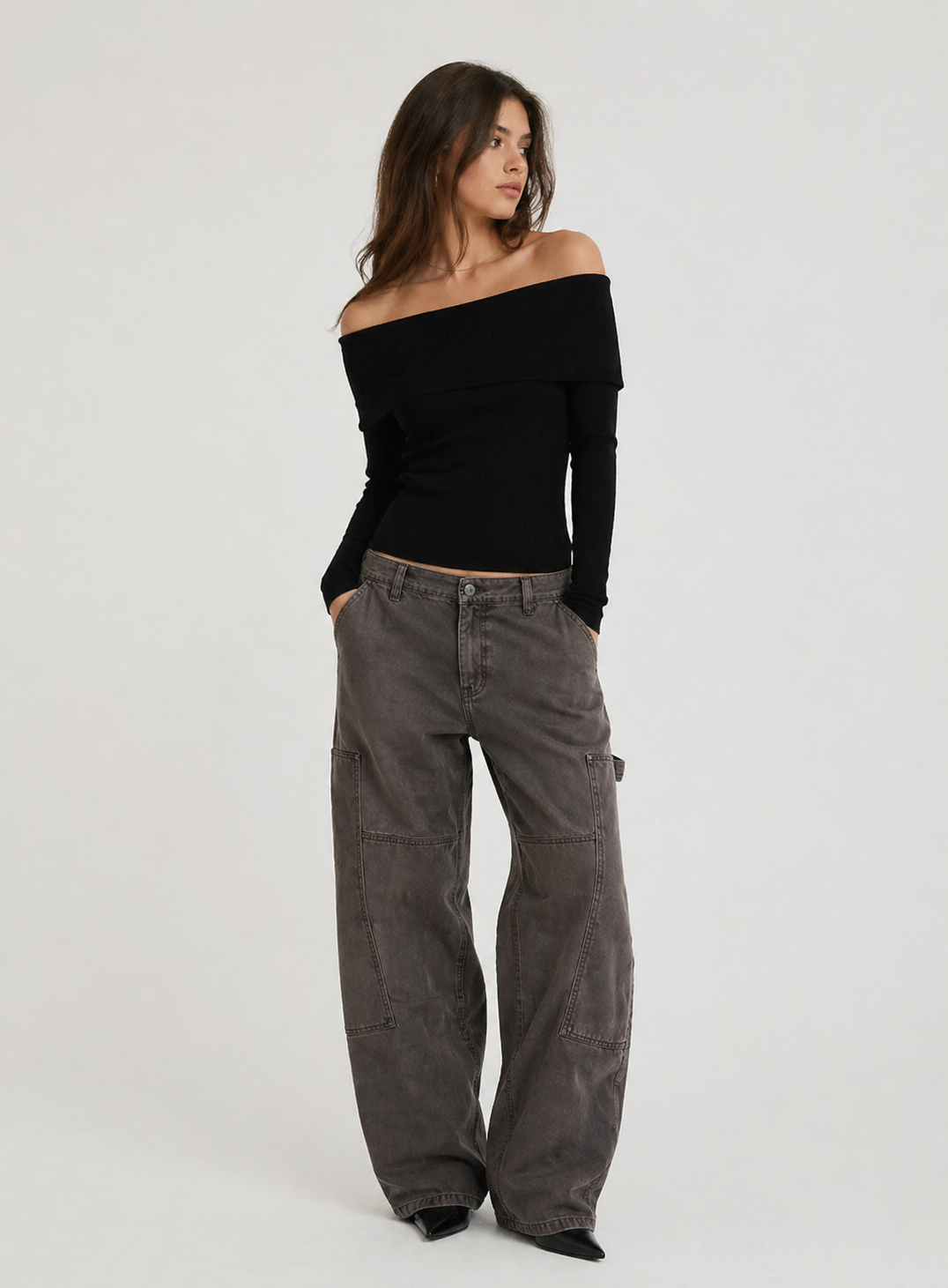 Foldover Off-The-Shoulder Top Foldover Off-The-Shoulder Top