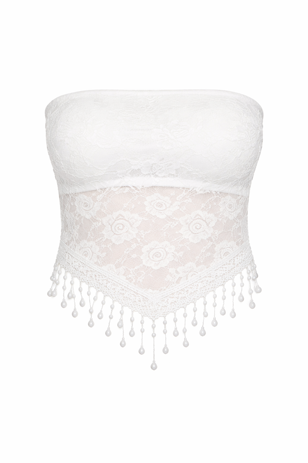 Bandeau Lace Crop Top Bandeau Lace Crop Top - Image 6