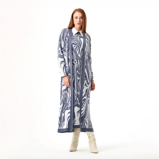 Mizalle - Cardigan Indigo Apparel
