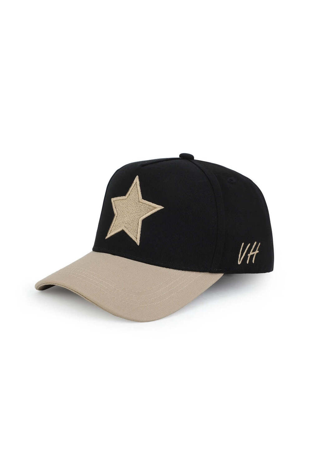 Vintage Havana Vintage Havana Trucker Hat for Women & Men – Black & Khaki Adjustable Cap – Embroidered Star