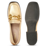 Saint G - Vera Metallic Heeled Loafers Footwear