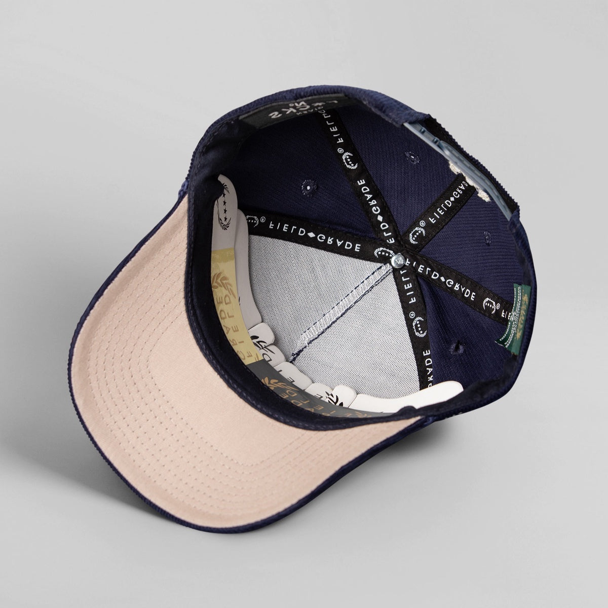 NO F*CKS GIVEN NAVY CORDUROY TRUCKER HAT