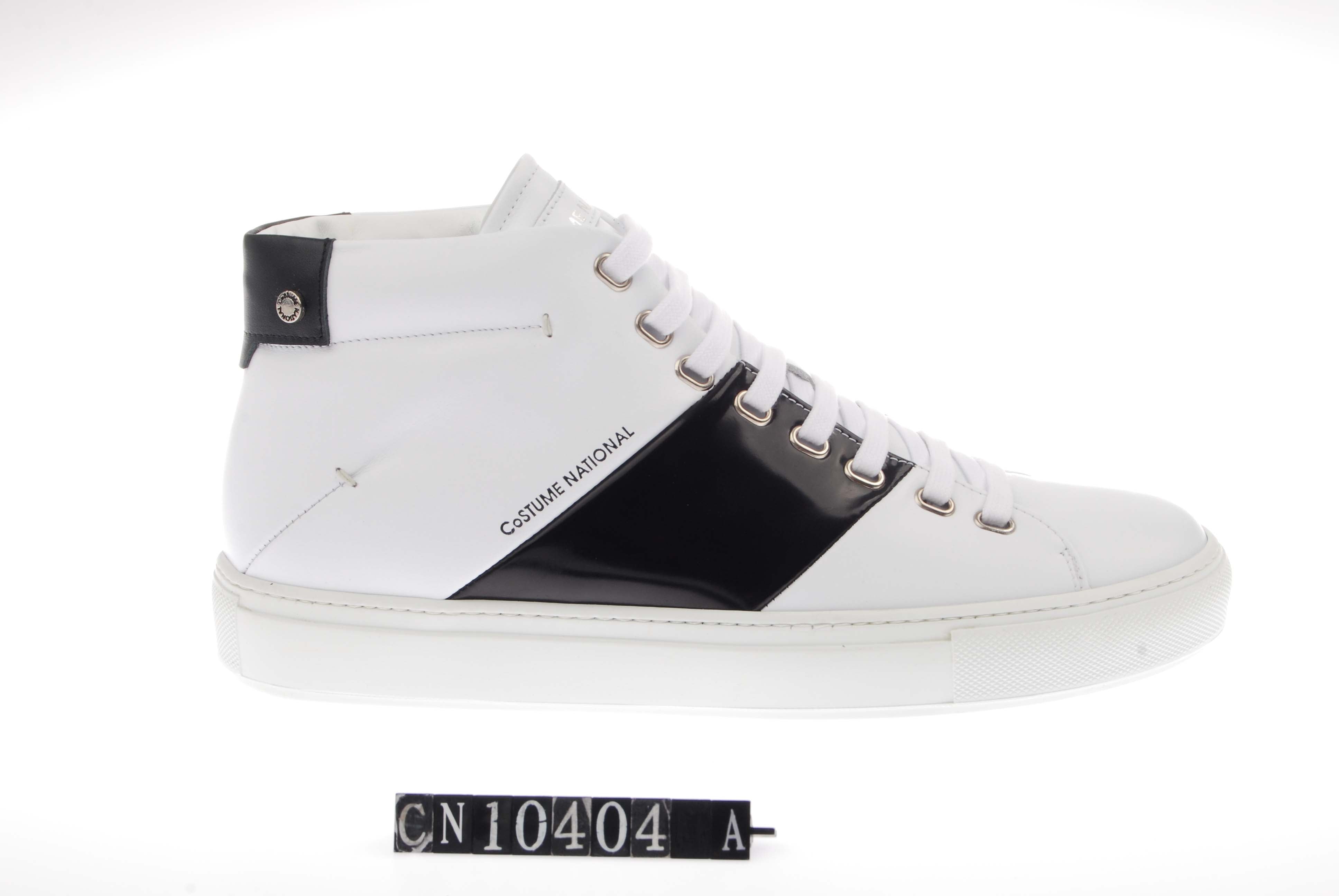 Costume National Logo Stripe High Top Sneaker