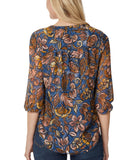 Pleat Front V-Neck Tunic