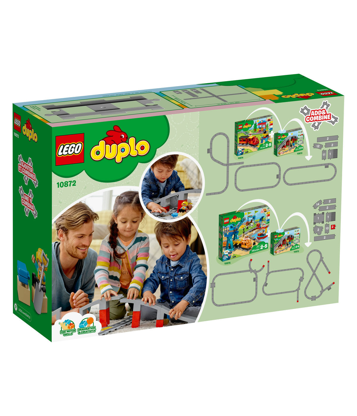 LEGO DUPLO Train Bridge and Tracks 10872 Building Blocks (26 Piece)
