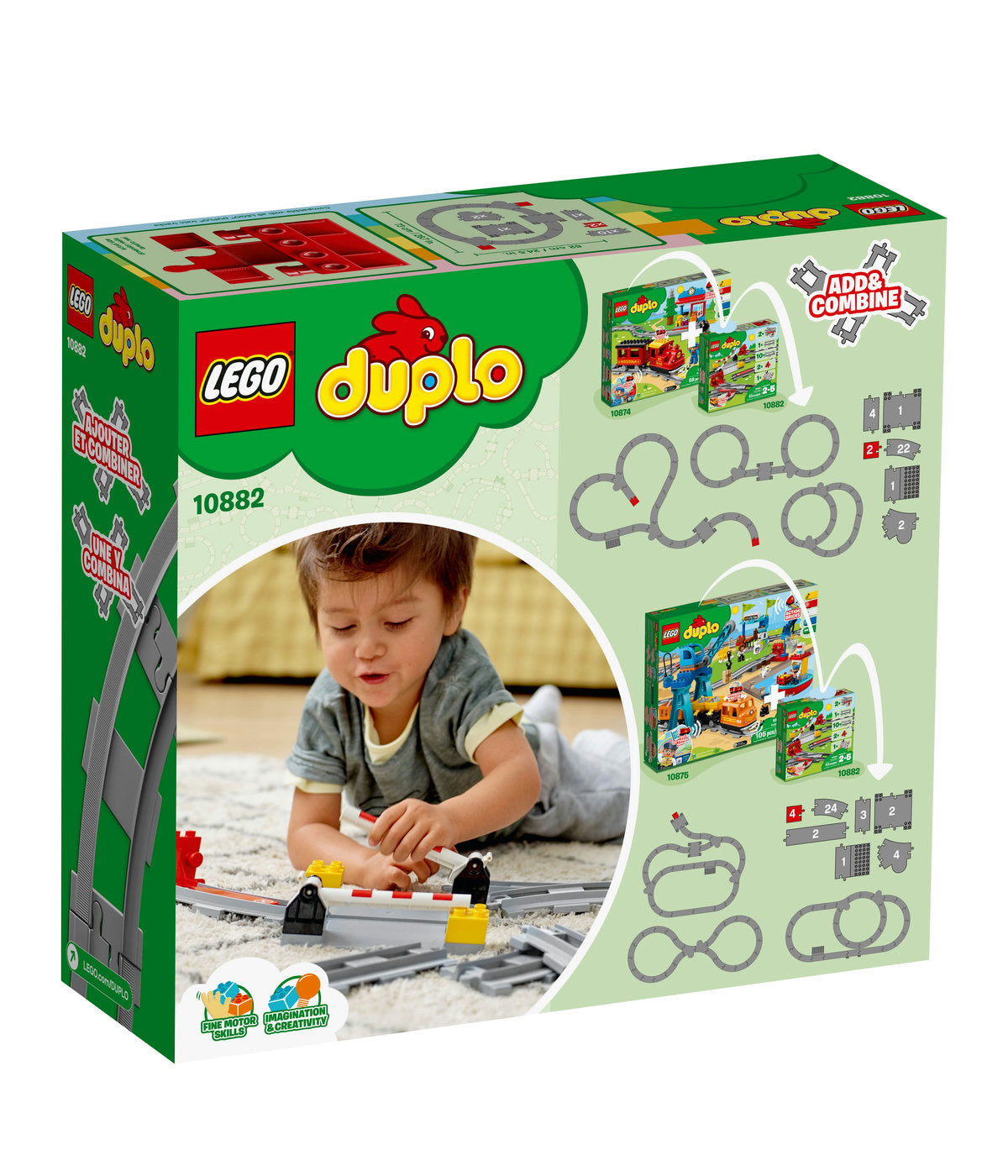 LEGO DUPLO Train Tracks 10882 Building Blocks (23 Piece)