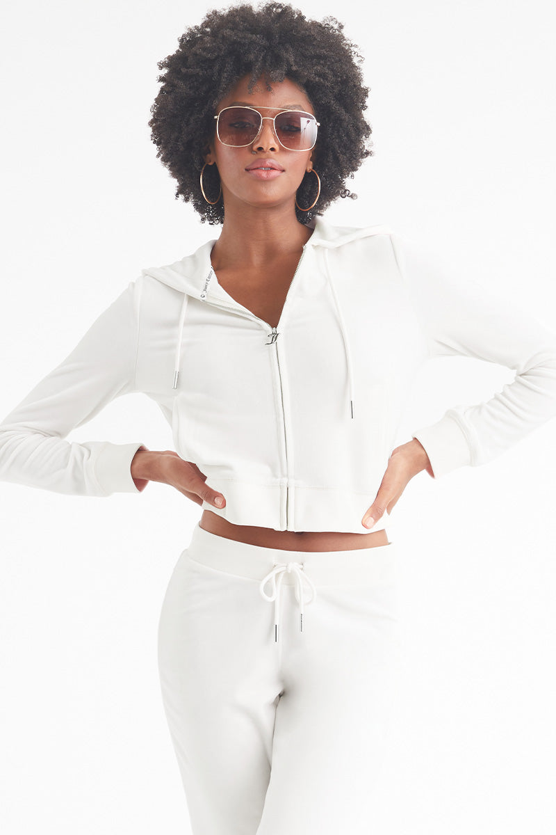 OG Big Bling Velour Hoodie - Juicy Couture