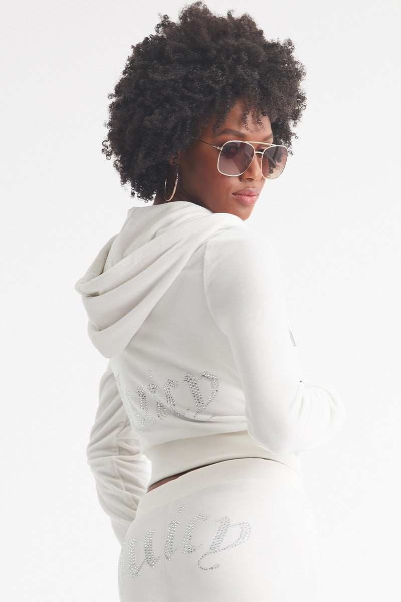 OG Big Bling Velour Hoodie - Juicy Couture