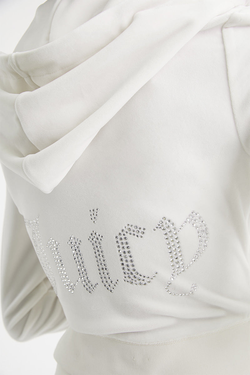 OG Big Bling Velour Hoodie - Juicy Couture