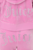 OG Big Bling Velour Hoodie - Juicy Couture